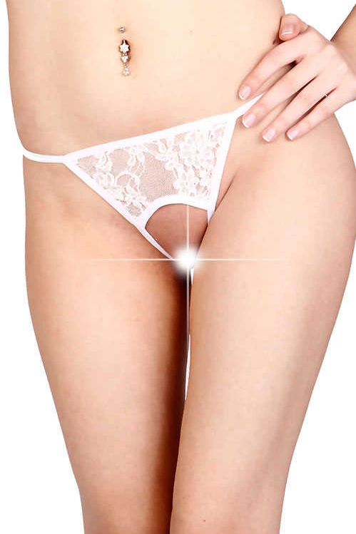 Beyaz Özel Bölgesi Açık Fantazi String TM1163